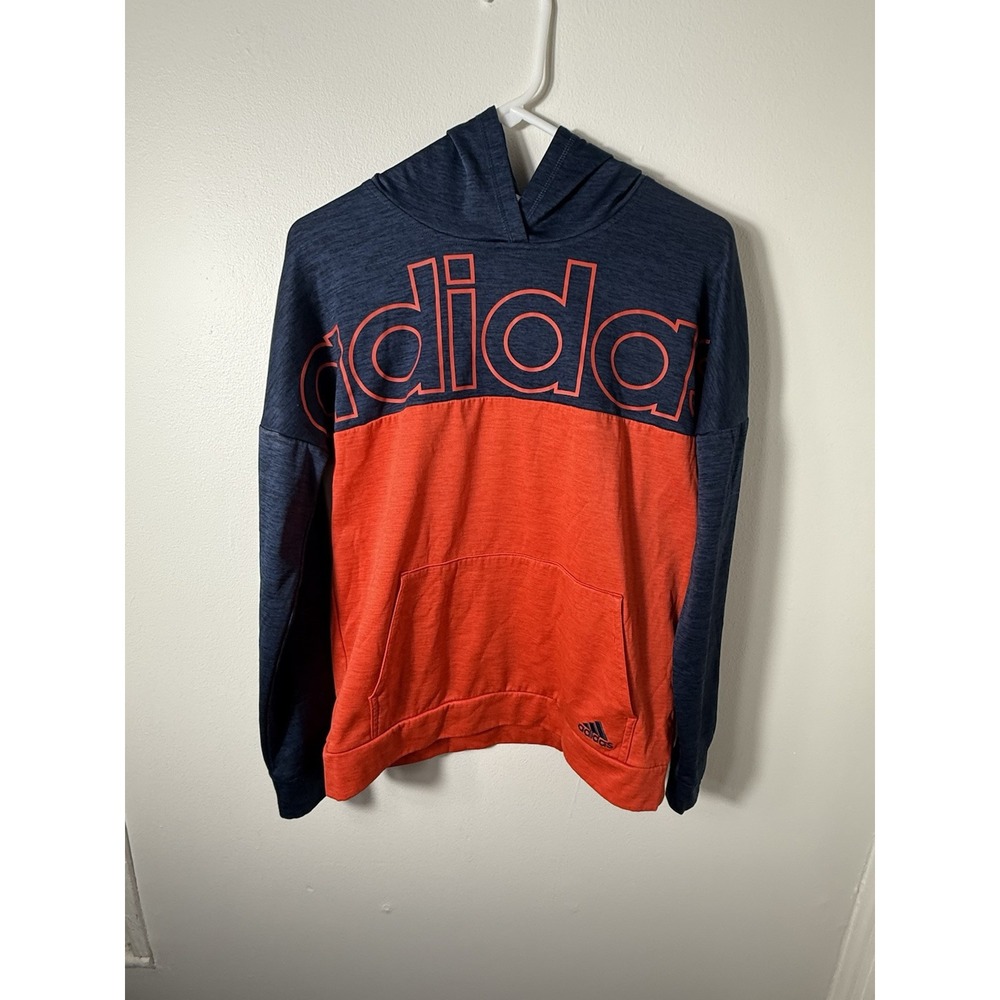 Adidas Pullover Long Sleeve Hoodie Sweater Sweatshirt Boys Size XL